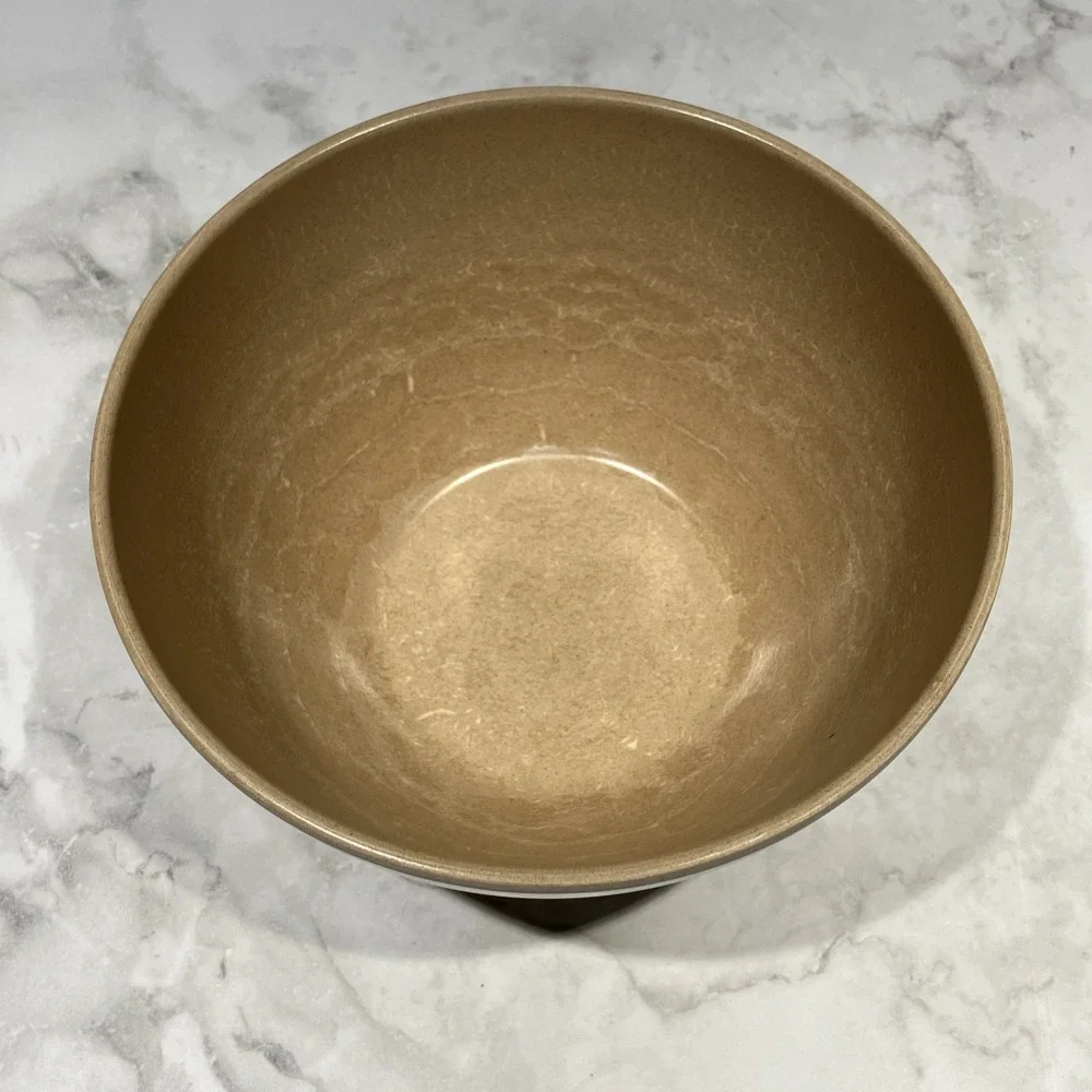 Set Of 3 Ellingers Nesting Mixing Bowls #20, 21 & 22 Agatized Wood Wisconsin